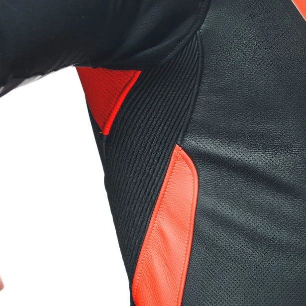 Dainese Tosa 1 Pcs Leather Suit Perf Black Fluo Red White 1 Dainese Tosa 1 Pcs Leather Suit Perf Black Fluo Red White