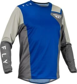 Fly Racing MX Jersey Kinetic Jet Blue Grey White