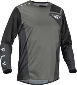 Fly Racing MX Jersey Kinetic Jet Grey Dark Grey Black