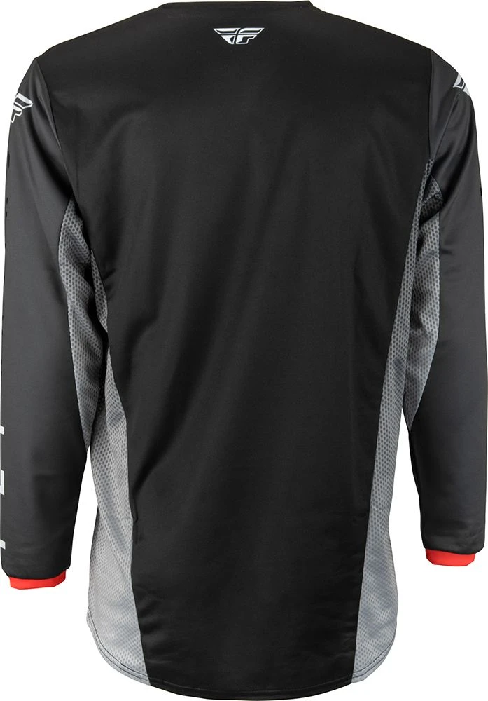 Fly Racing MX Jersey Kinetic Kore Black Grey 2 Fly Racing MX Jersey Kinetic Kore Black Grey - Afbeelding 2