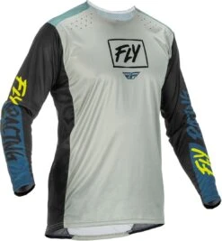 FLY Racing Lite Jersey Grey Teal Hi-Vis