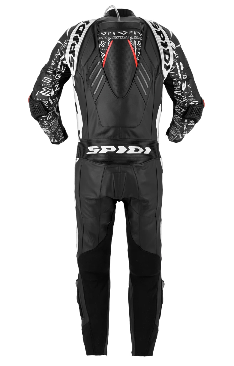 Spidi Track Replica Evo Black White One Piece Racing Suit 6 Spidi Track Replica Evo Black White One Piece Racing Suit - Afbeelding 6